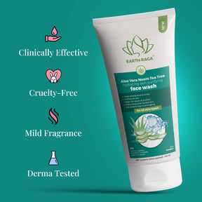 Anti-Hairfall Shampoo and Aloe Vera Neem Tea Tree Face Wash Combo