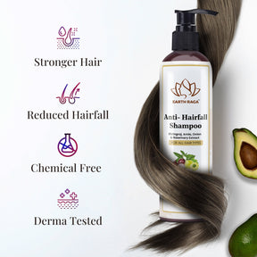 Anti-Hairfall Shampoo and Aloe Vera Neem Tea Tree Face Wash Combo