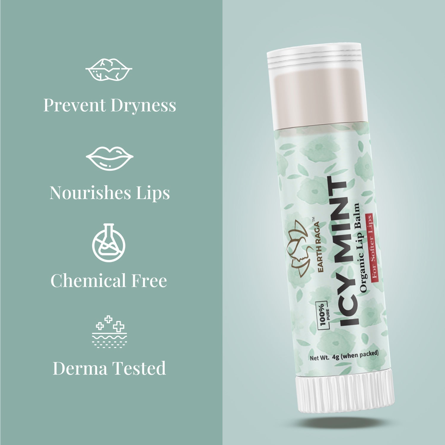 Icy Mint Organic Lip Balm 4g