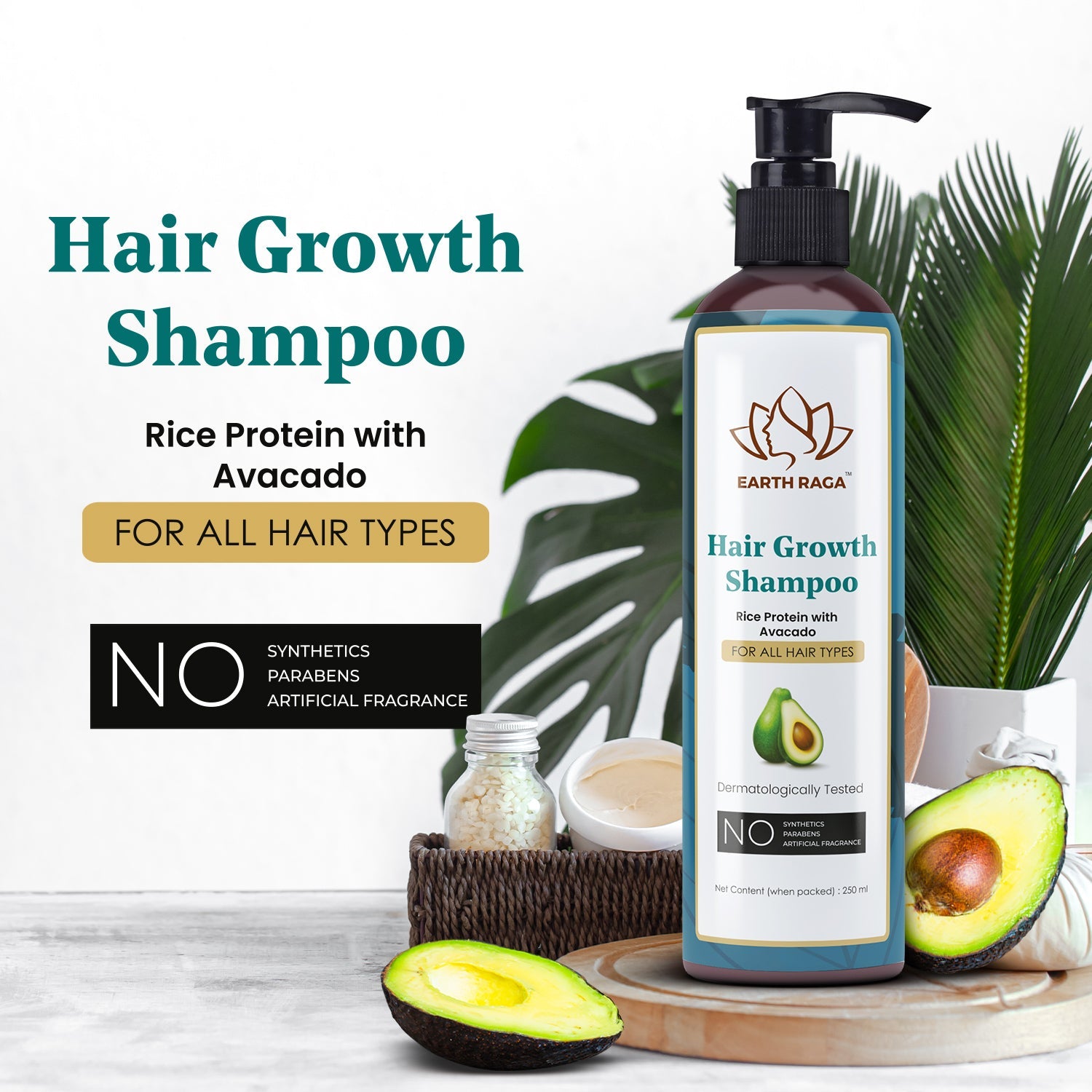 Hair Growth Shampoo and Aloe Vera Neem Tea Tree Face Wash Combo