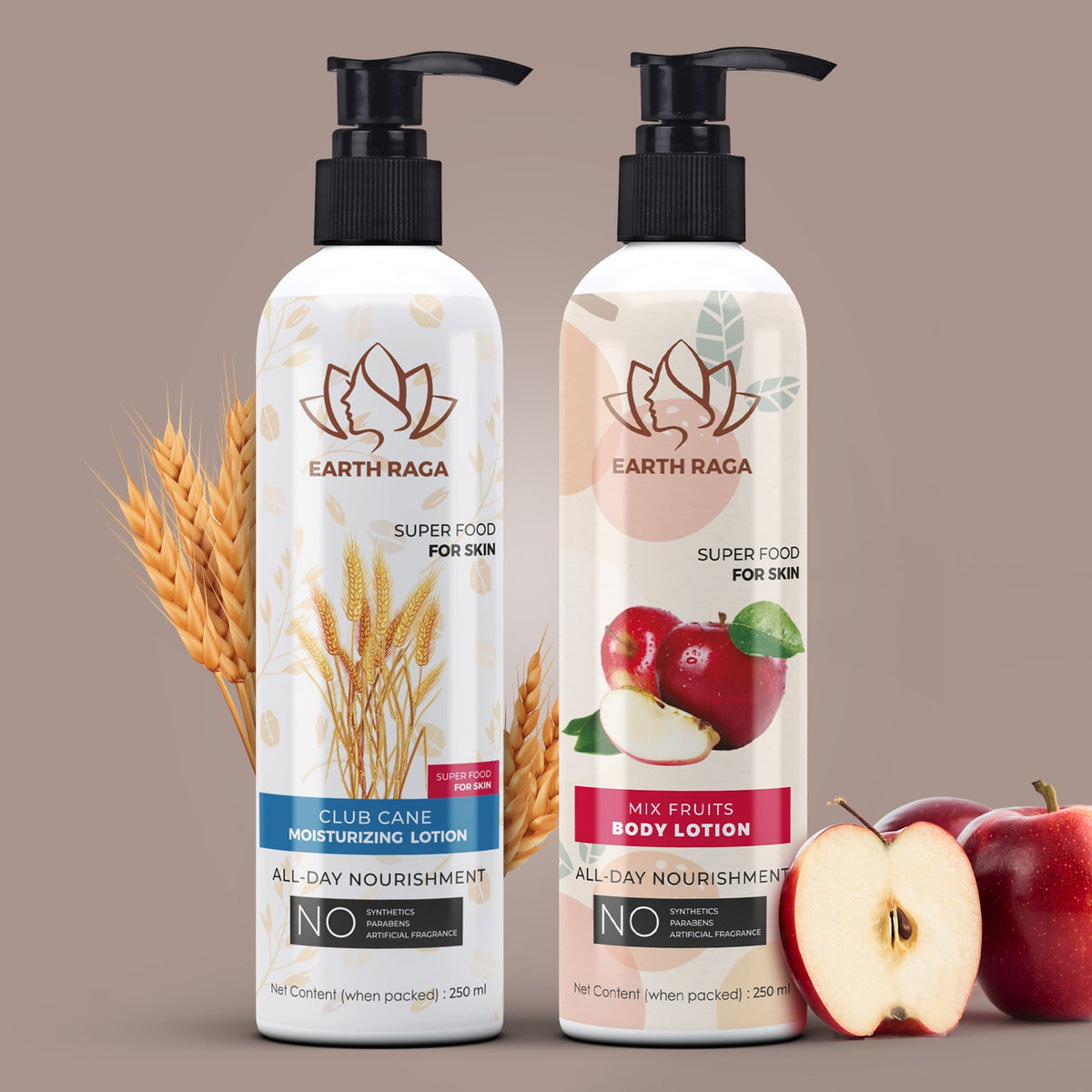 Club Cane Body Lotion and Mix Fruits Body Lotion - Great Combo Deal