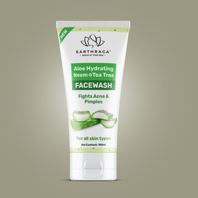 Anti-Hairfall Shampoo and Aloe Vera Neem Tea Tree Face Wash Combo