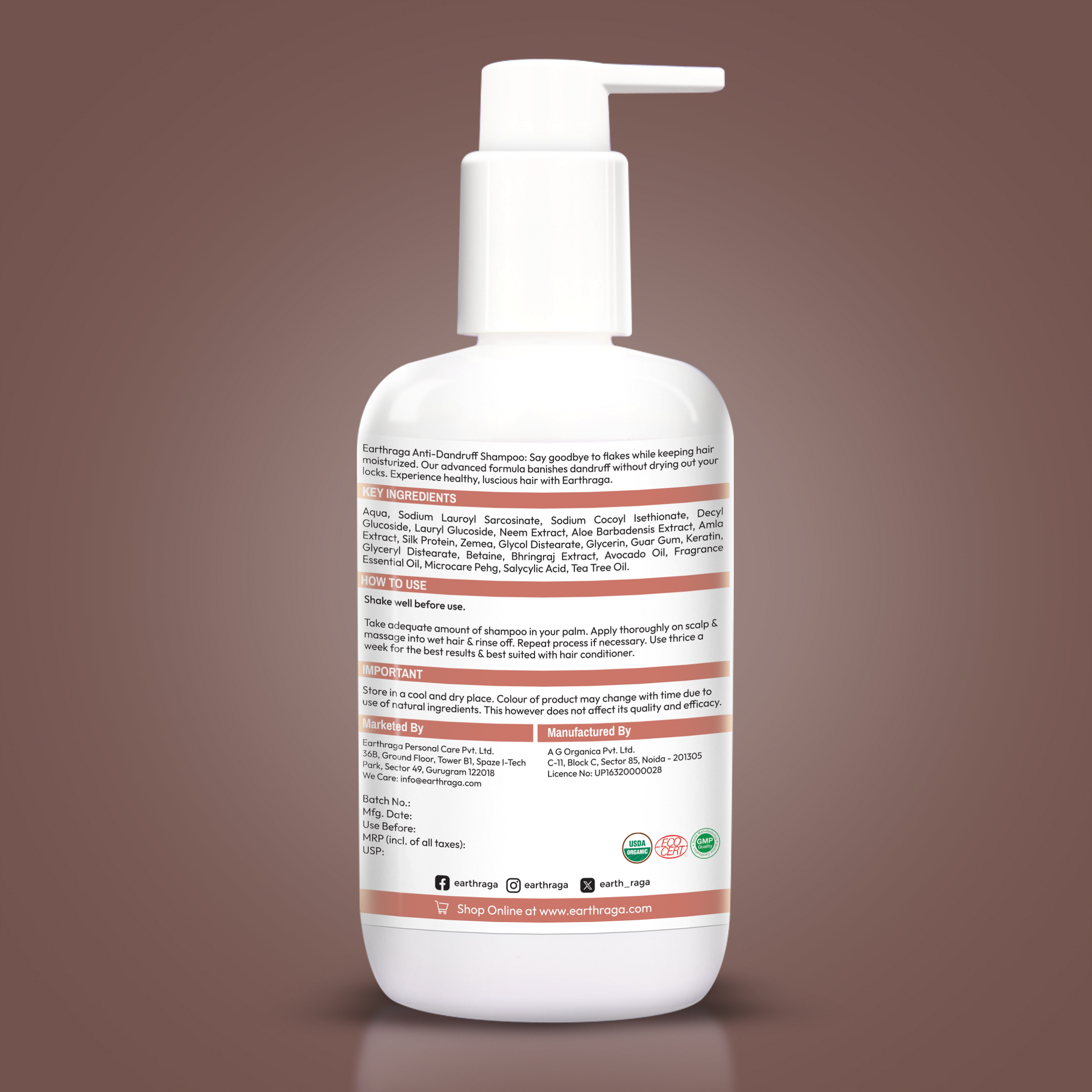 Anti Hairfall Shampoo & Anti Dandruff Shampoo Combo - Perfect Pair For Hair