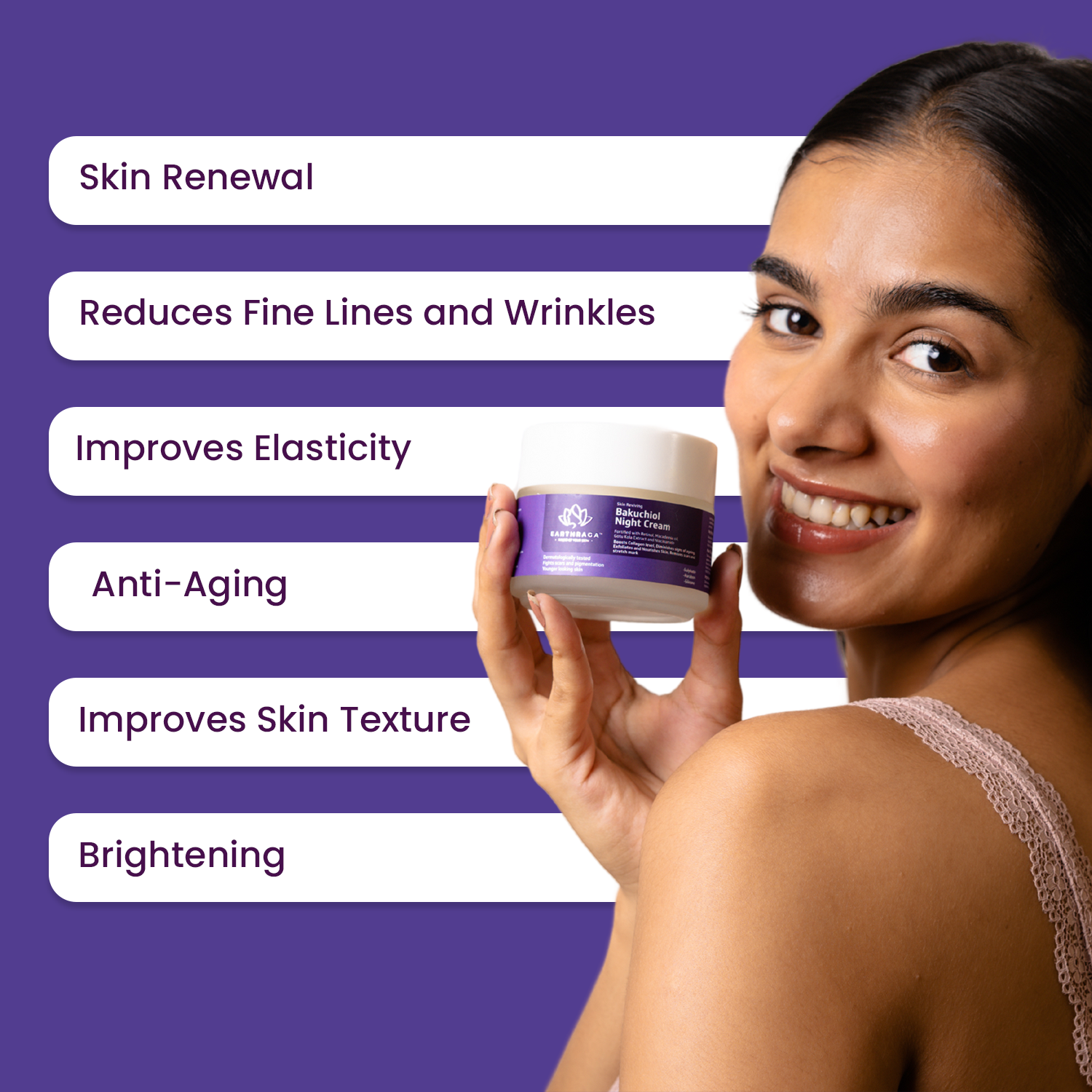 Skin Reviving Bakuchiol Night Cream | 100gm