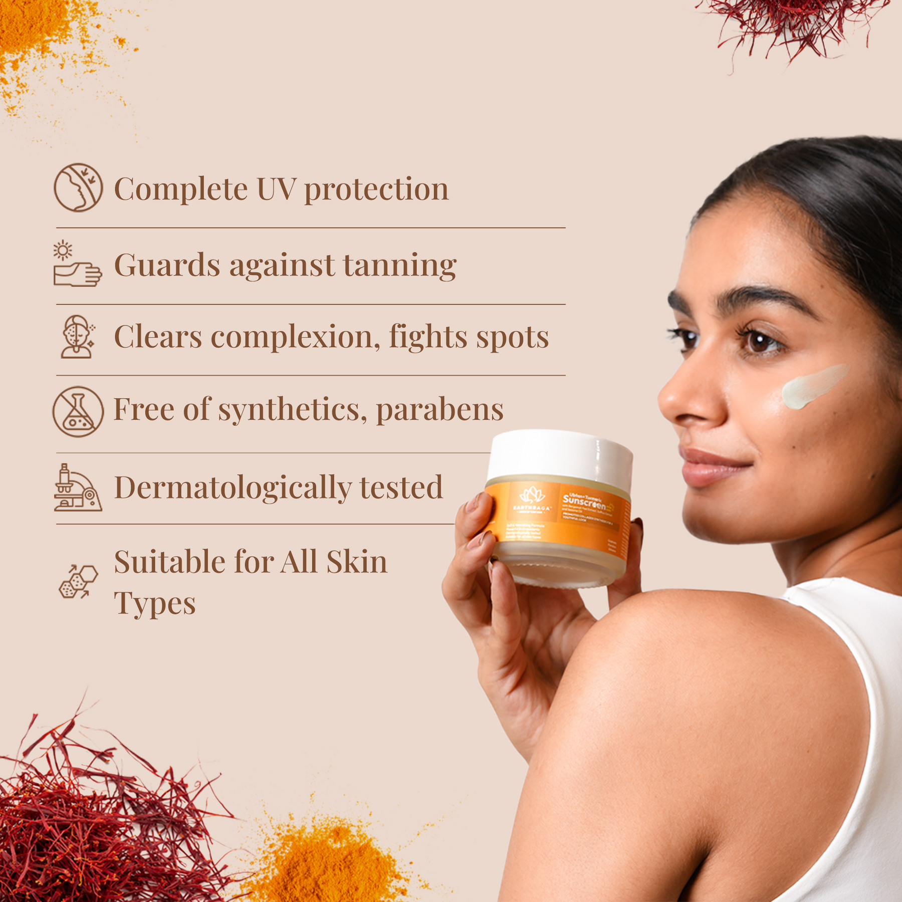 Ubtan + Turmeric Sunscreen SPF50 Matte | 100ml