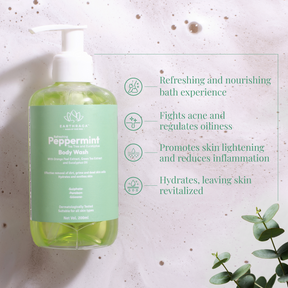 Earthraga Refreshing Peppermint, Tea Tree and Eucalyptus Body Wash |  200 ml