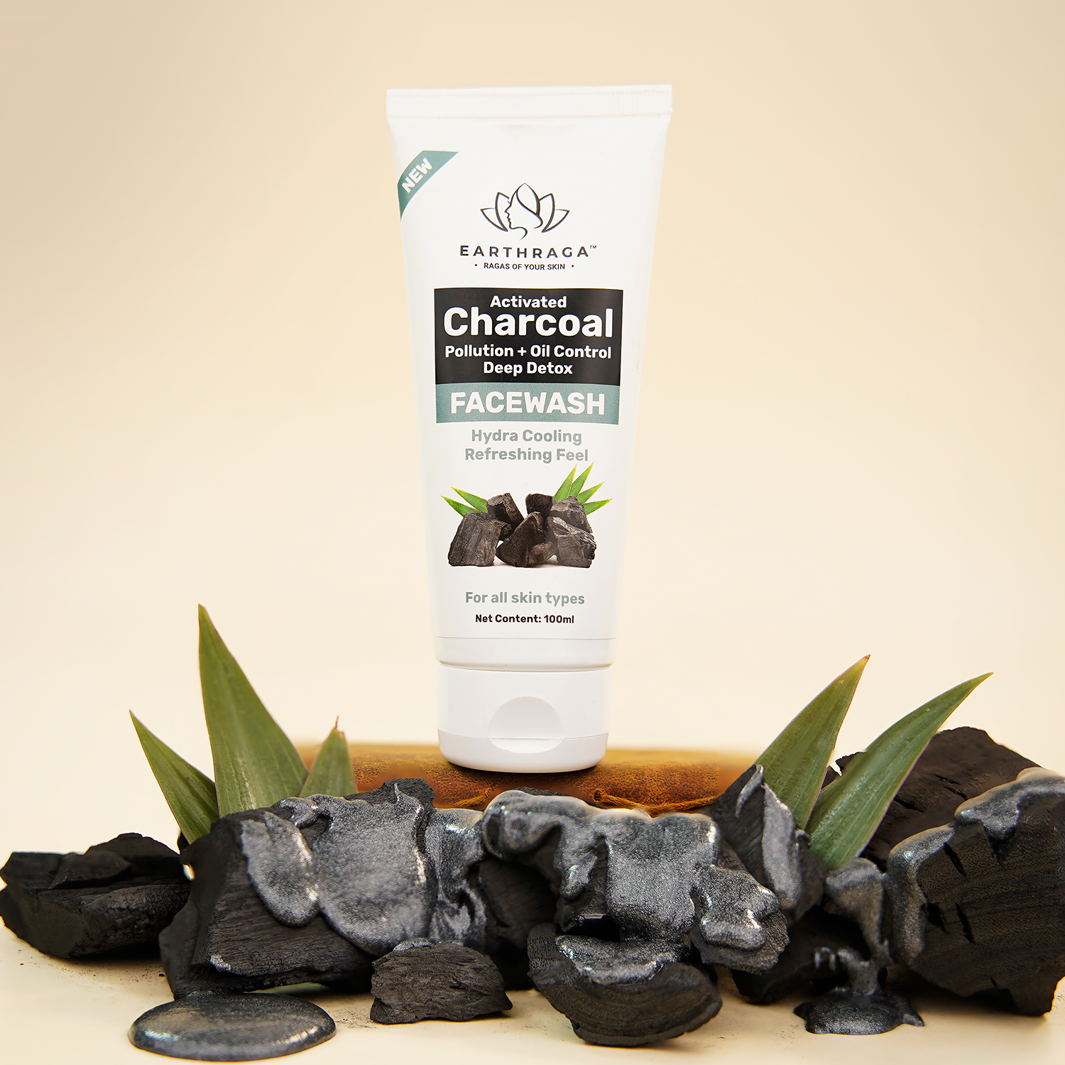 Activated Charcoal Face Wash and Aloe Vera Neem Tea Tree Face Wash Combo