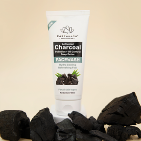 Activated Charcoal Face Wash and Aloe Vera Neem Tea Tree Face Wash Combo