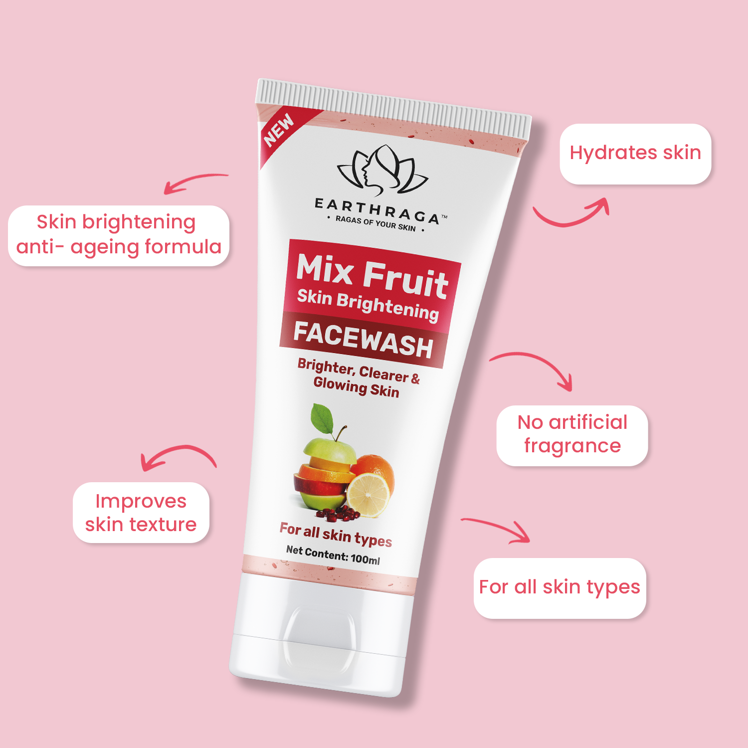 Mix Fruit Skin Brightening Face Wash | 100ml