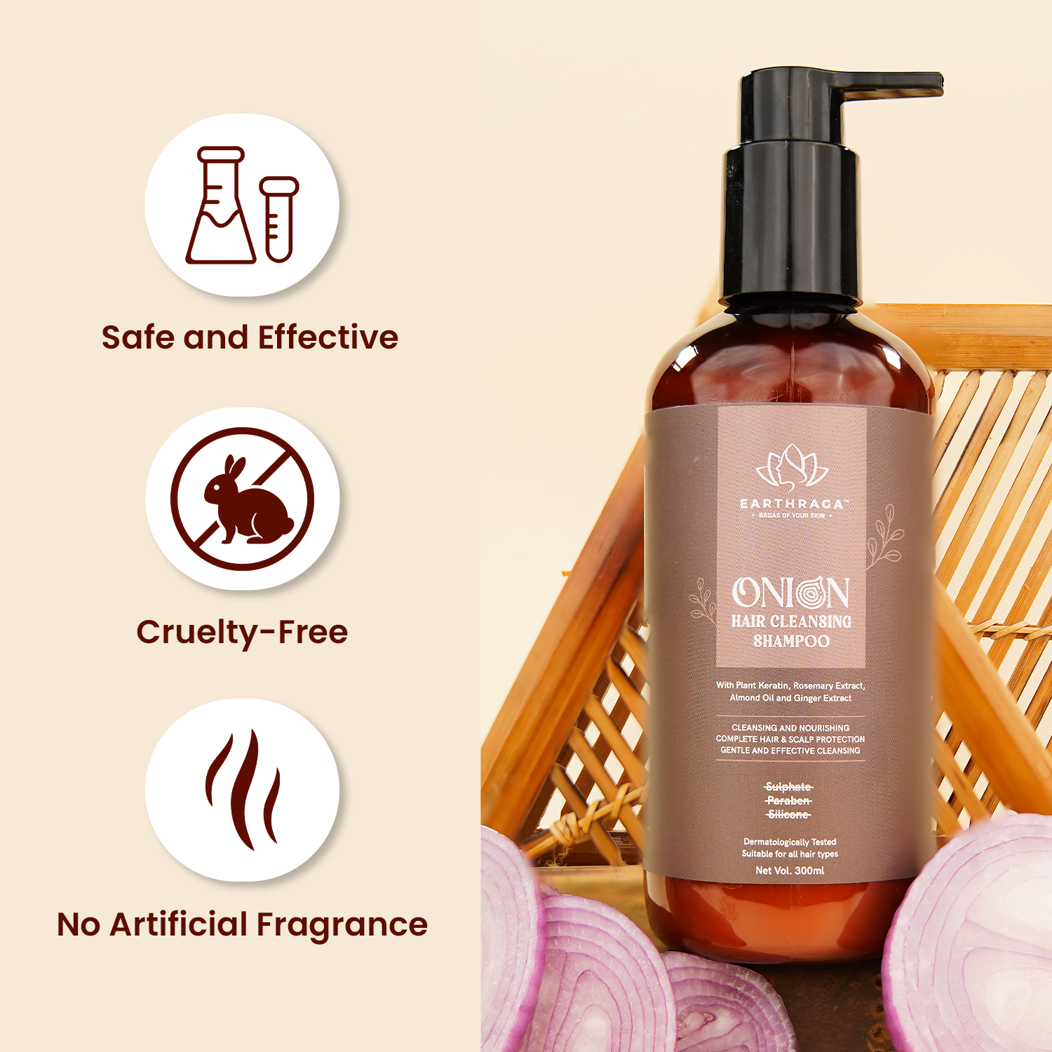 Onion Hair Cleansing Shampoo | 300ml