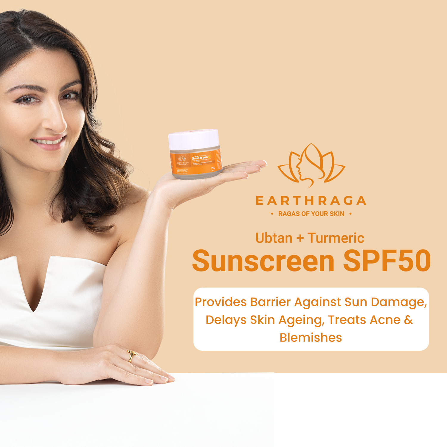 Ubtan + Turmeric Sunscreen SPF50 Matte | 100ml