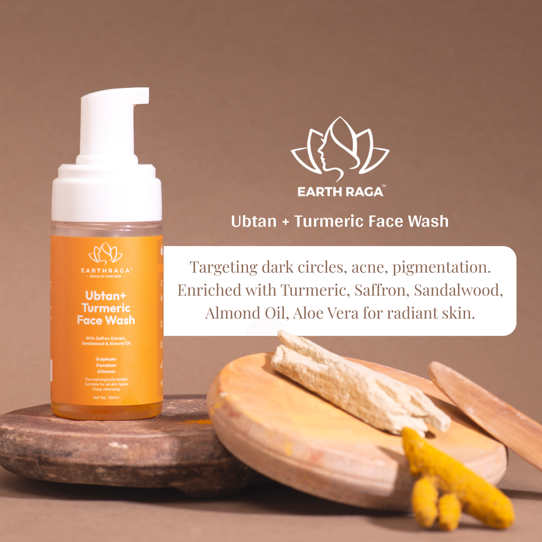 Ubtan + Turmeric Foaming Face Wash | 100ml