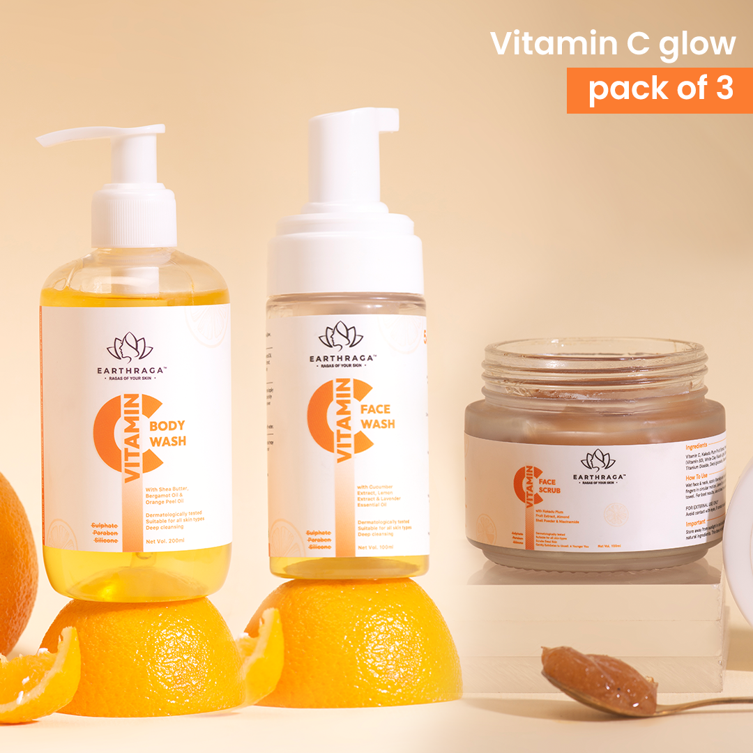 Vitamin C Foaming Face Wash | Body Wash | Face Scrub - For Clear Skin