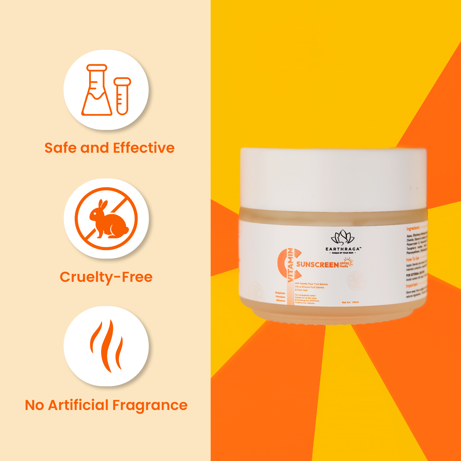 Vitamin C Sunscreen SPF 50 Matte | 100gm